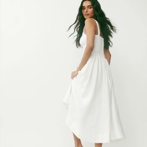 Reformation Balia Linen Dress in White *NEW*